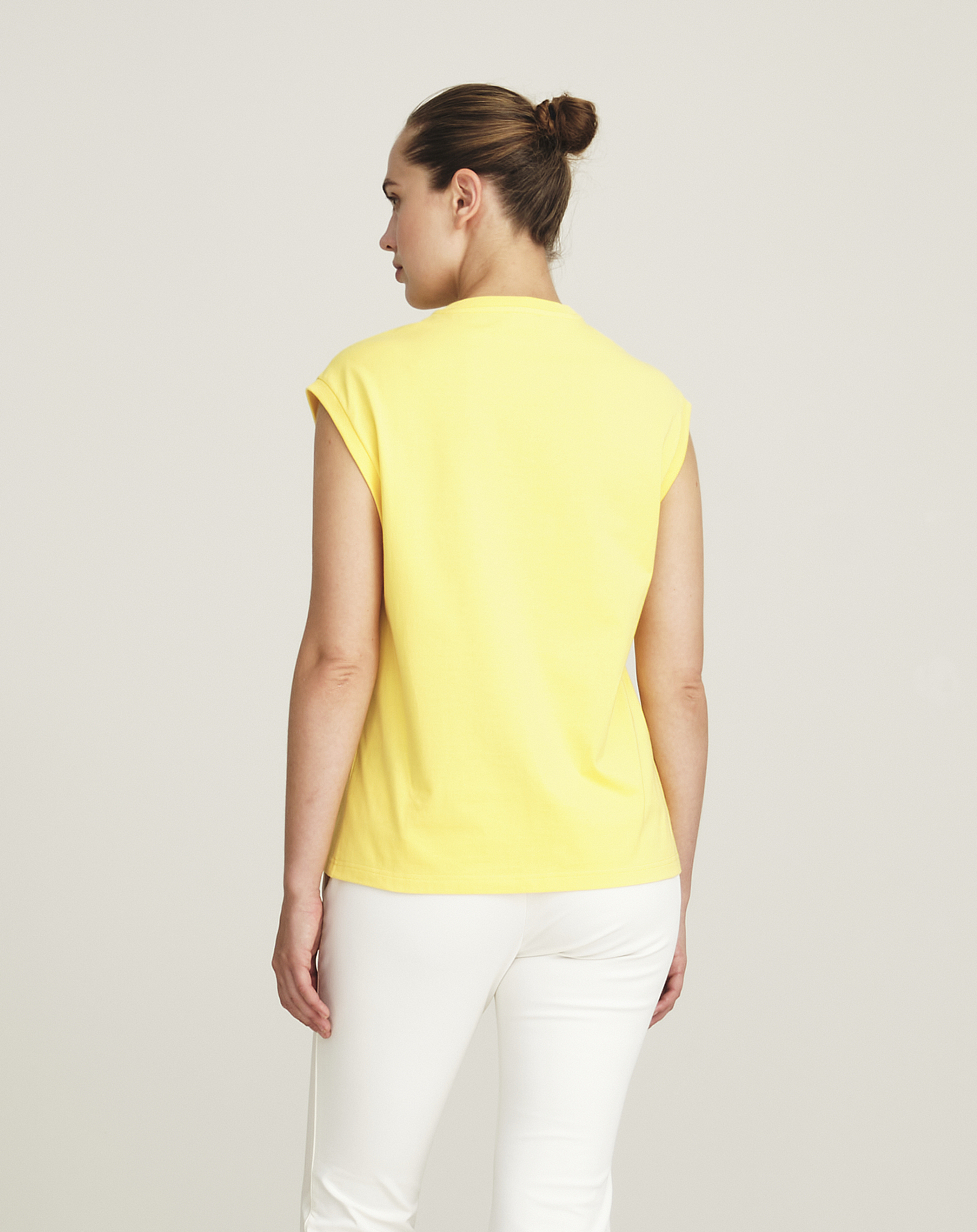 Etro - Yellow Ricamo Logo Tank Top IT40